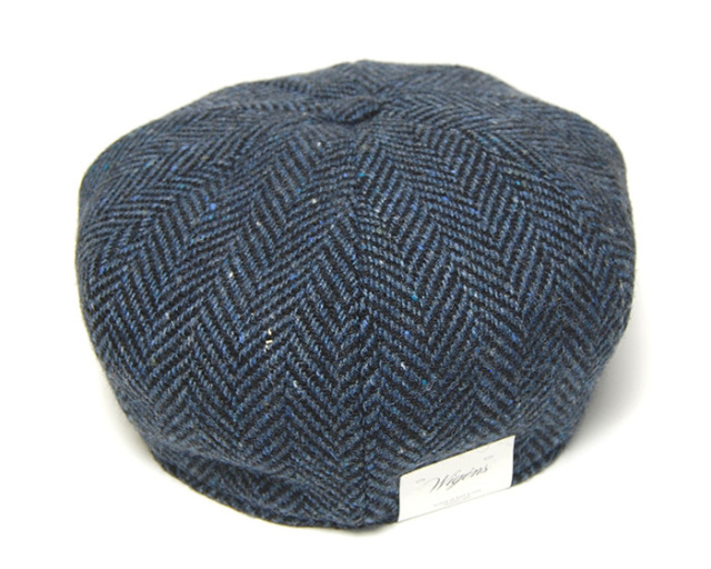 Wigens　ヴィーゲンス　ドネガルツイード８枚はぎハンチング　キャスケット