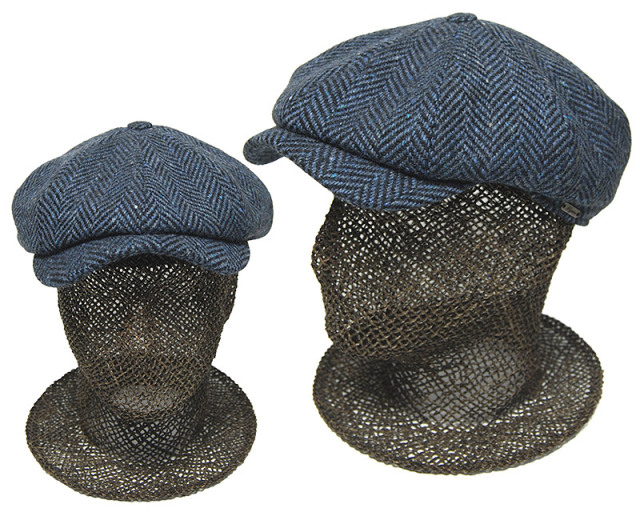 Wigens　ヴィーゲンス　ドネガルツイード８枚はぎハンチング　キャスケット