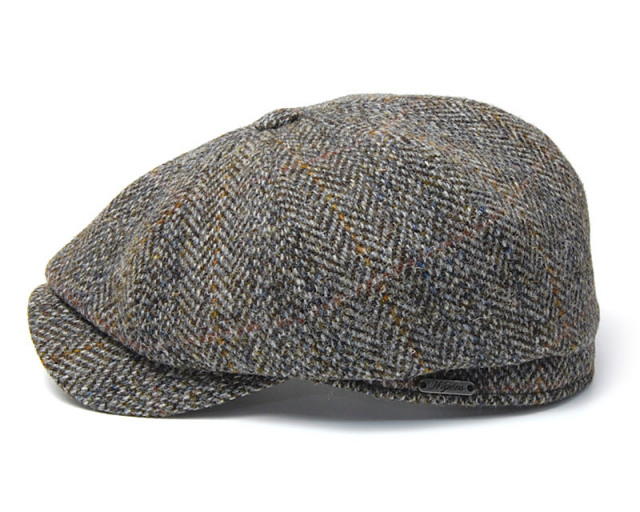 ”WIGENS(ヴィーゲン)” ハリスツイード8枚はぎハンチング Newsboy Classic Cap 