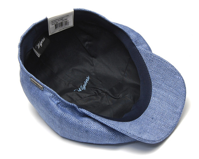 WIGENS ヴィーゲン リネンヘリンボーン8枚はぎハンチング Newaboy Classic Cap 