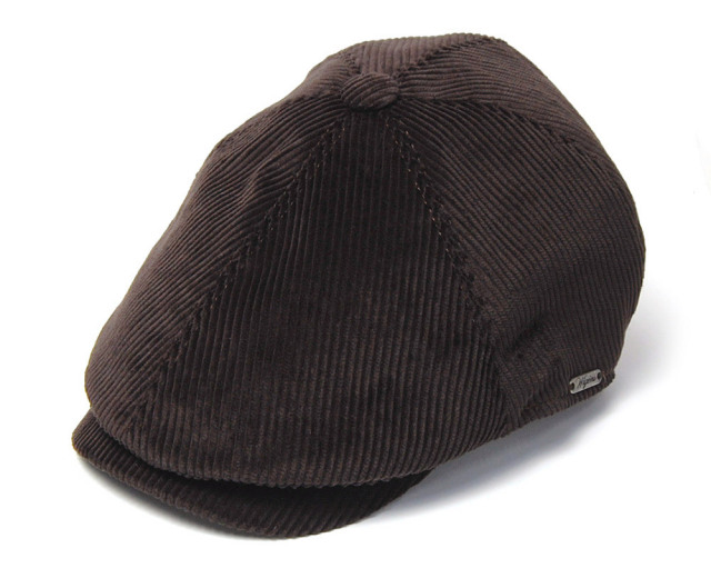 ”WIGENS(ヴィーゲン)” コーデュロイ6枚はぎハンチング Newsboy Contemporary Cap? 
