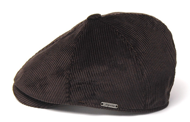 ”WIGENS(ヴィーゲン)” コーデュロイ6枚はぎハンチング Newsboy Contemporary Cap? 