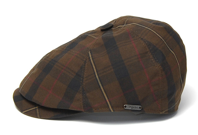 ”WIGENS(ヴィーゲン)” ワックスドコットン6枚はぎハンチング Newsboy Contemporary Cap 
