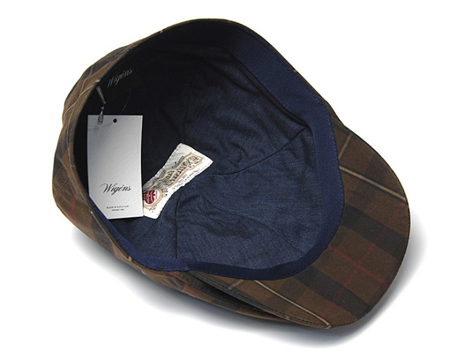 ”WIGENS(ヴィーゲン)” ワックスドコットン6枚はぎハンチング Newsboy Contemporary Cap 