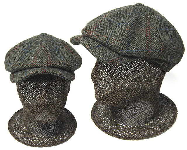WIGENS　ヴィーゲン　ハリスツイード８枚はぎハンチング　キャスケット