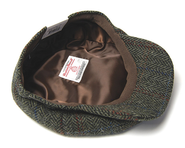 WIGENS　ヴィーゲン　ハリスツイード８枚はぎハンチング　キャスケット