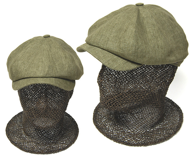 WIGENS　ヴィーゲン　リネン８枚はぎハンチング　キャスケット