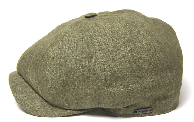 WIGENS　ヴィーゲン　リネン８枚はぎハンチング　キャスケット