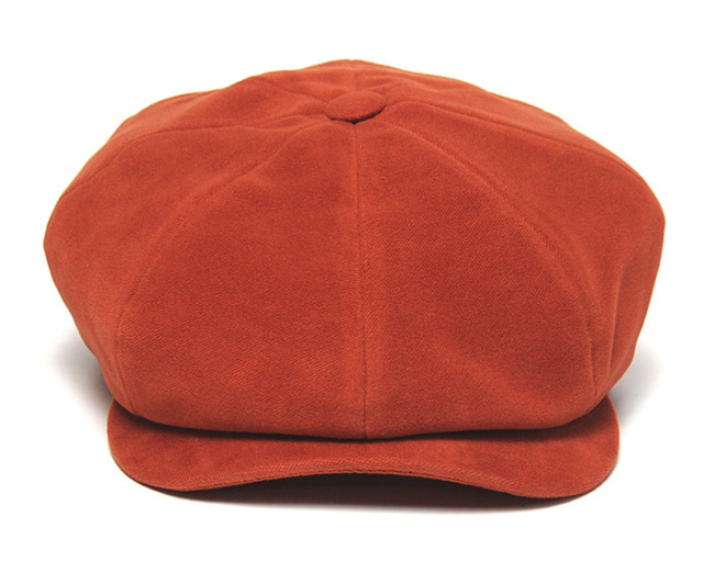 Wigens　ヴィーゲンス　ブラッシュドコットン８枚はぎハンチング　Newsboy Retro Cap