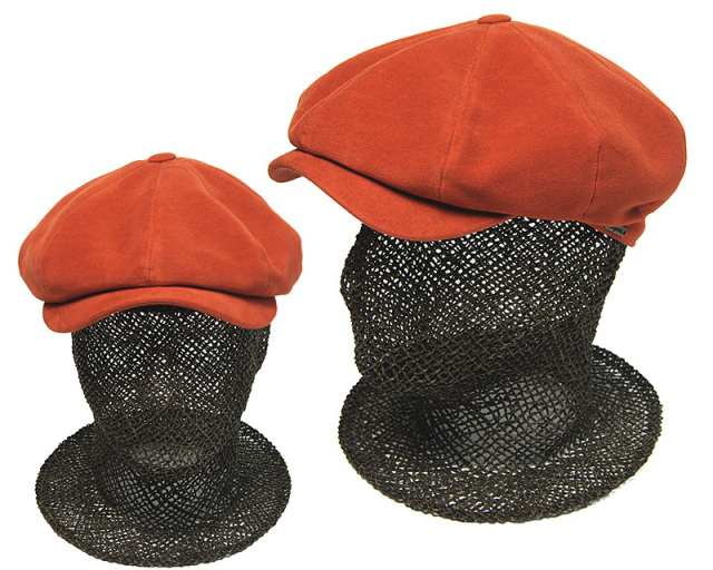 Wigens　ヴィーゲンス　ブラッシュドコットン８枚はぎハンチング　Newsboy Retro Cap