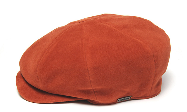 Wigens　ヴィーゲンス　ブラッシュドコットン８枚はぎハンチング　Newsboy Retro Cap