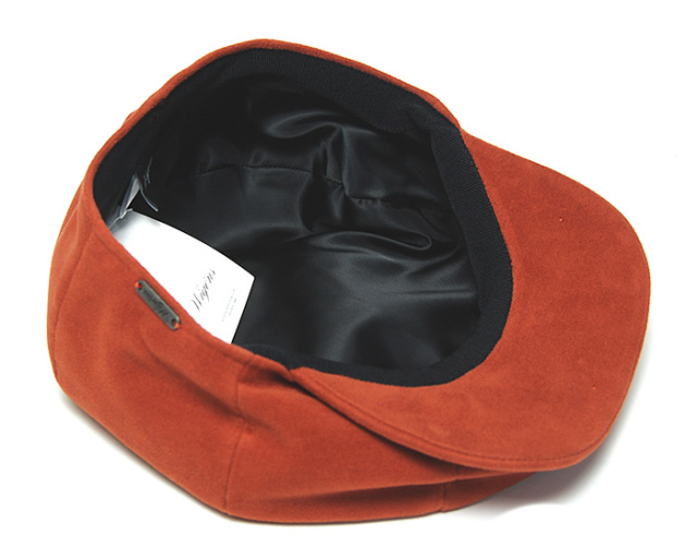 Wigens　ヴィーゲンス　ブラッシュドコットン８枚はぎハンチング　Newsboy Retro Cap