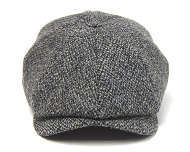 Wigens　ヴィーゲンス　ハリスツイード８枚はぎハンチング　Newsbay Classic Cap