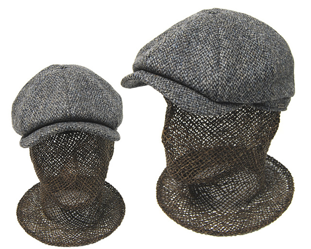 Wigens　ヴィーゲンス　ハリスツイード８枚はぎハンチング　Newsbay Classic Cap