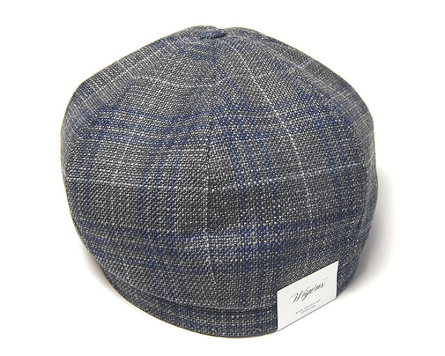 Wigens　ヴィーゲンス　チェック8枚はぎハンチング　キャスケット　Newsboy Classic Cap
