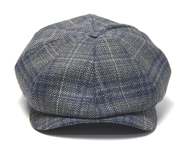 Wigens　ヴィーゲンス　チェック8枚はぎハンチング　キャスケット　Newsboy Classic Cap