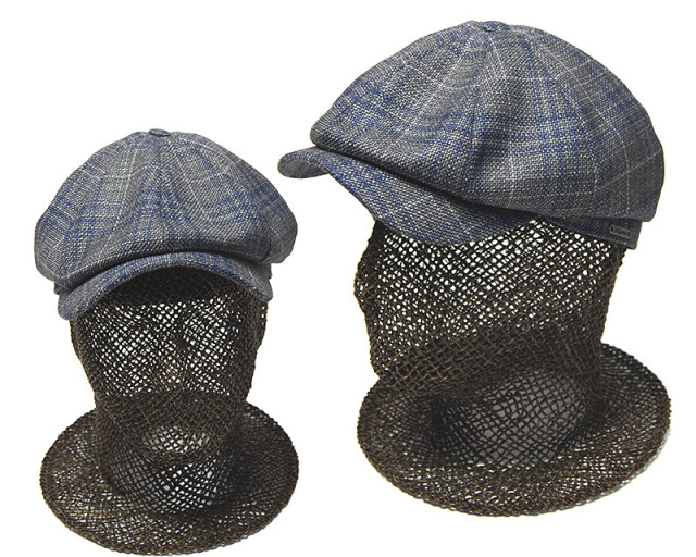 Wigens　ヴィーゲンス　チェック8枚はぎハンチング　キャスケット　Newsboy Classic Cap