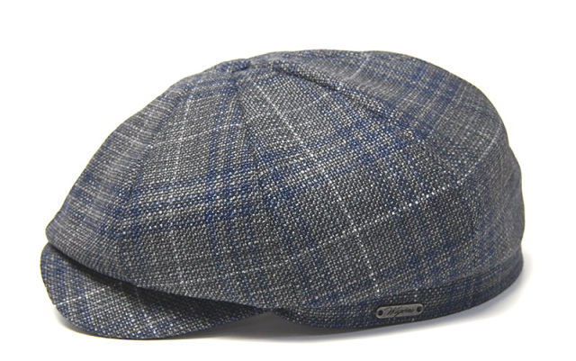 Wigens　ヴィーゲンス　チェック8枚はぎハンチング　キャスケット　Newsboy Classic Cap