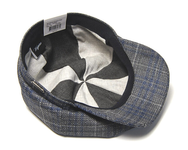 Wigens　ヴィーゲンス　チェック8枚はぎハンチング　キャスケット　Newsboy Classic Cap