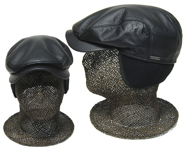 Wigens　ヴィーゲンス　耳当て付きレザーハンチング　Ivy Contemporary Cap