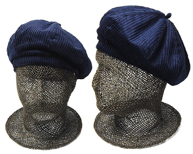 45R コーデュロイ ベレー帽 45R 45rpm セルビッチコーデュロイの