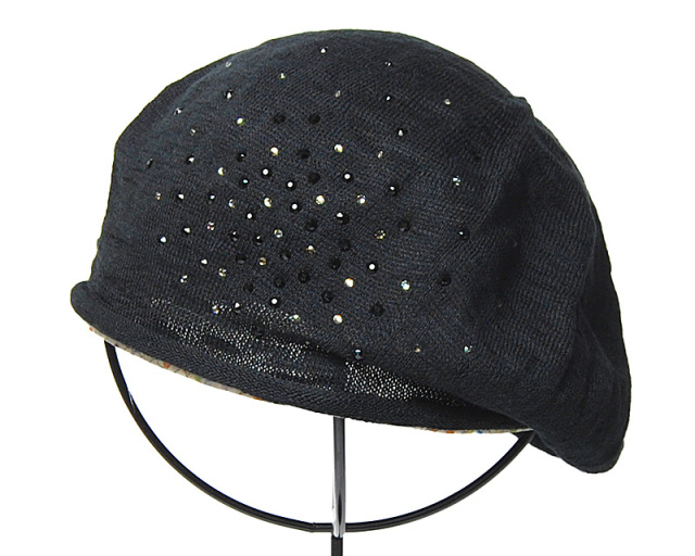 zukin ズキン  花火クリスタルベレー帽