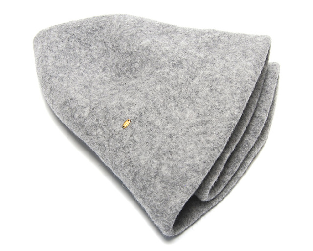 Zukin ズキン ウールフエルトハット シンプルブルトン