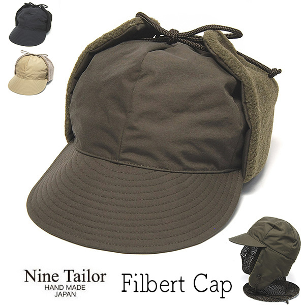 NINE TAILOR ナインテイラー 耳当て付きキャップ Filbert Cap 