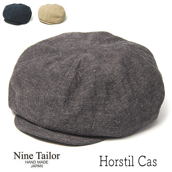 NINE TAILOR　ナインテイラー　コットンリネン８枚はぎハンチング　キャスケット
