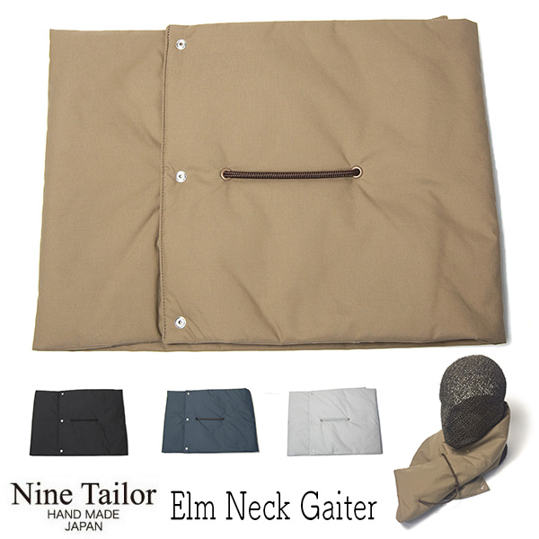 NINE TAILOR ナイロンネックゲイター Elm Neck gaiter