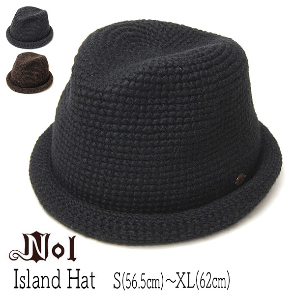 NOL ノル　ウール細編み中折れ帽　ISLAND HAT