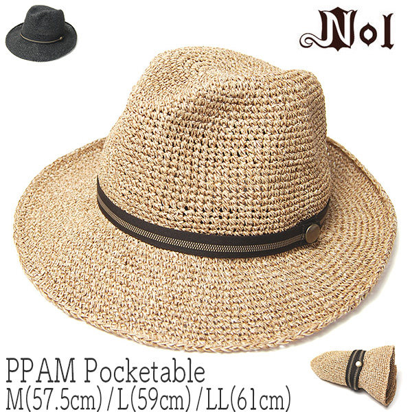 NOL ノル　ウォッシャブルペーパーストロー中折れ帽 PPAM Pocketable