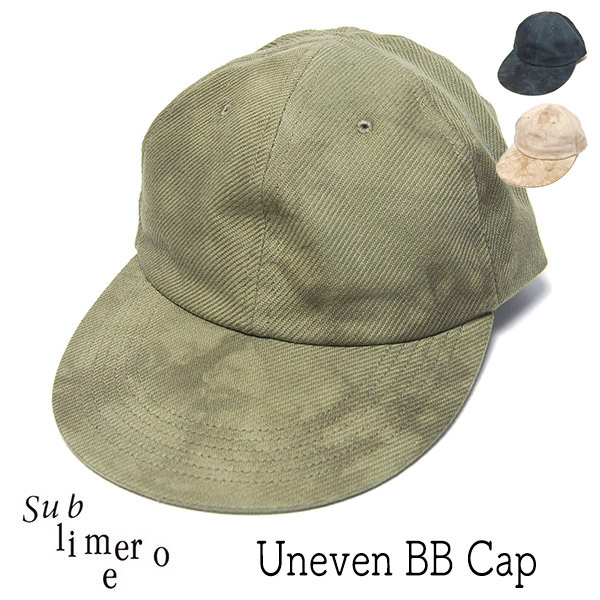 SUBLIME　サブライム　ムラ染コットンキャップ　UNEVEN BB CAP