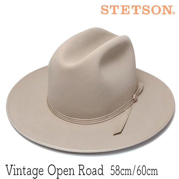 STETSON(ステットソン)ファーフエルト中折れ帽 VINTAGE OPENROAD オープンロード