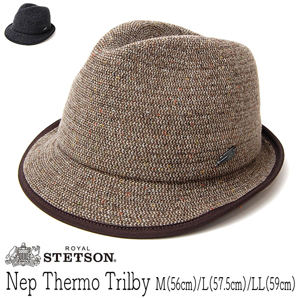 ROYAL STETSON(ステットソン)ネップニット中折れ帽[SE420] 