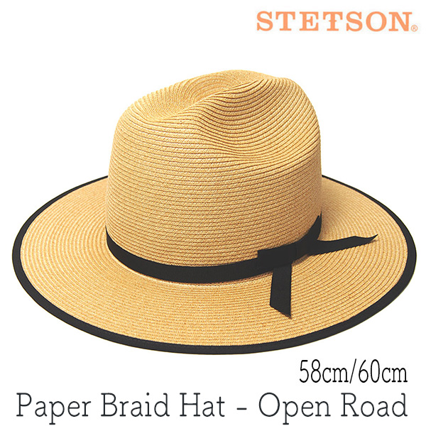 STETSON　ステットソン　ペーパーブレード中折れ帽帽　OPEN ROAD　オープンロード