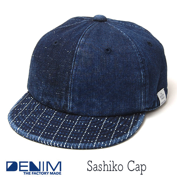 ”THE FACTORY MADE(ザファクトリーメイド)” デニムキャップ SASHIKO CAP