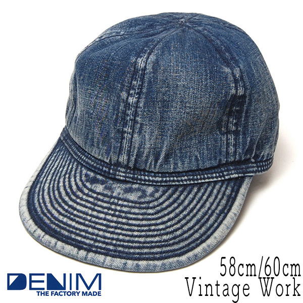 THE FACTORY MADE(ザファクトリーメイド)ビンテージデニムキャップ Vintage Work 