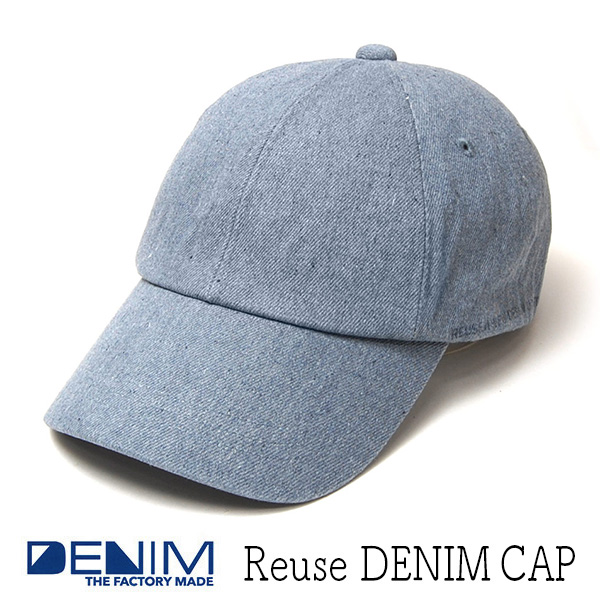 ”THE FACTORY MADE(ザファクトリーメイド)” リサイクルデニムキャップ Reuse Denim Cap? 