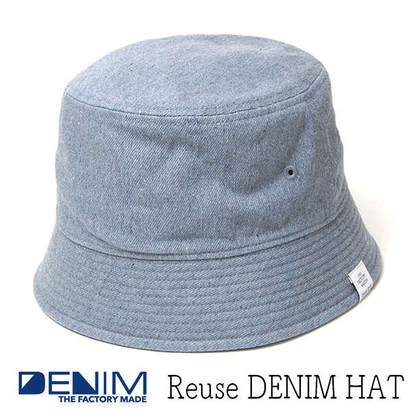 ”THE FACTORY MADE(ザファクトリーメイド)” リサイクルデニムバケットハット Reuse Denim Hat? 