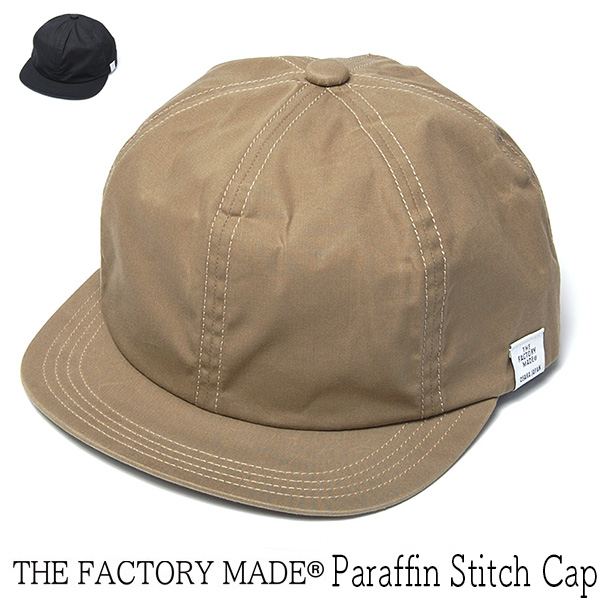 ”THE FACTORY MADE(ザファクトリーメイド)” パラフィンコットンキャップ Paraffin Stitch Cap 