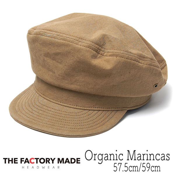 ”THE FACTORY MADE(ザファクトリーメイド)” オーガニックコットンマリンキャップ Organic marinecas 