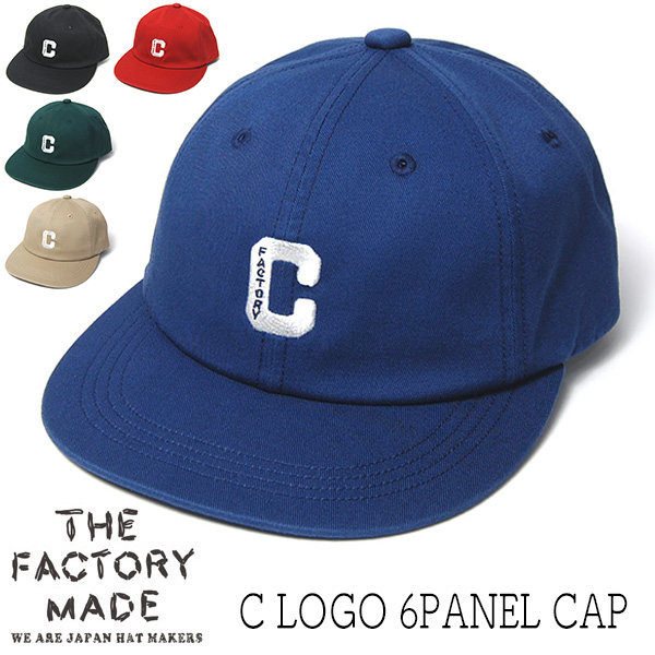 THE FACTORY MADE(ザファクトリーメイド) コットンキャップ C LOGO 6Panel Cap