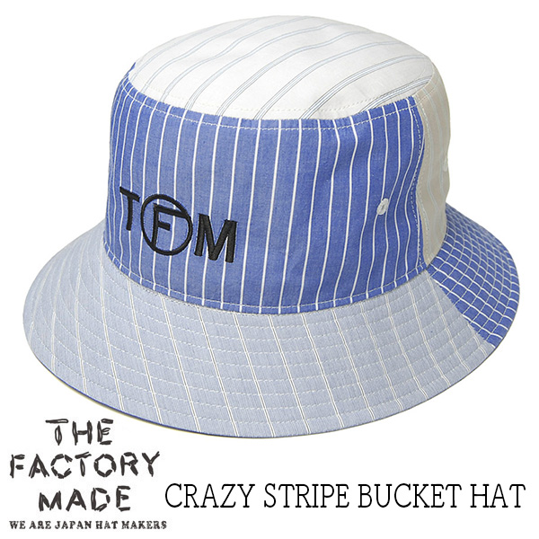 THE FACTORYMADE　ファクトリーメイド　クレイジーストライプバケットハット　FM823