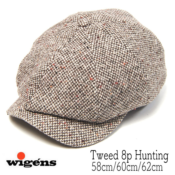 Wigens　ヴィーゲンス　ツイード８枚はぎハンチング　Newsbay Classic Cap
