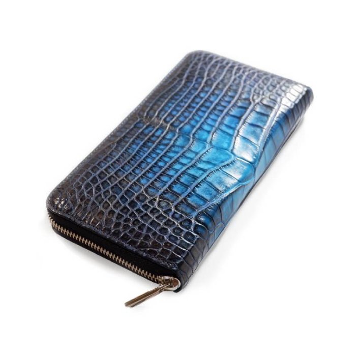 ラウンドファスナー 長財布 センターどり 内側：ダイヤモンドパイソン lgw035