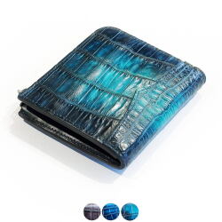 【ナイルクロコダイル】コバ磨きL字ファスナー ハーフウオレット Collaboration with MLS hfw011