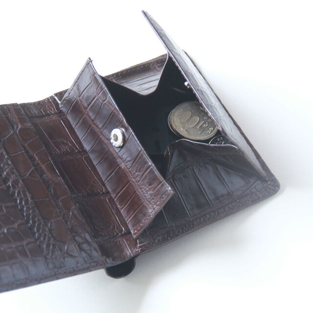 カンダミサコ】pocketwallet 思い返し ナイルクロコダイル【限定】 