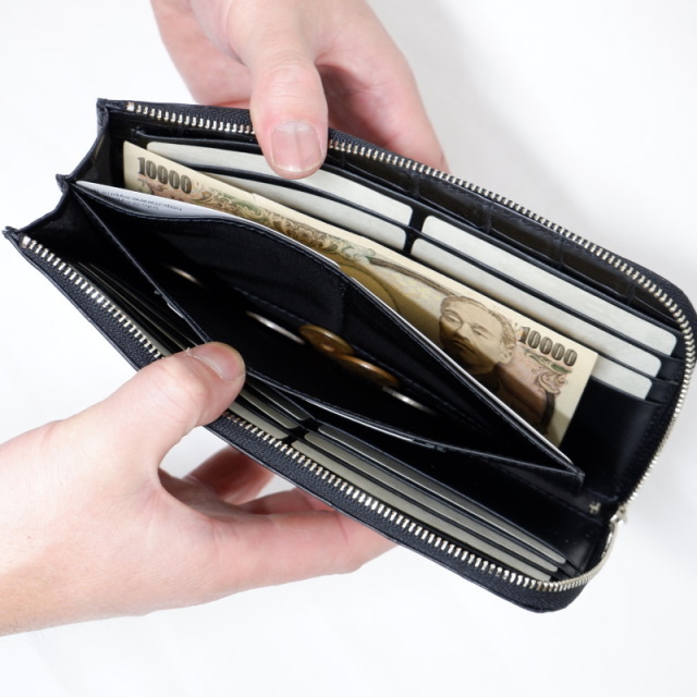 ナイルクロコダイル】 L字ファスナー 長財布 lgw003 