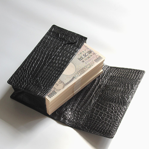 ナイルクロコダイル】 500万円用 長財布 本無双仕立て lgw005